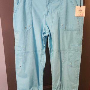 Rafaella Fusion Blue Cotton Capris